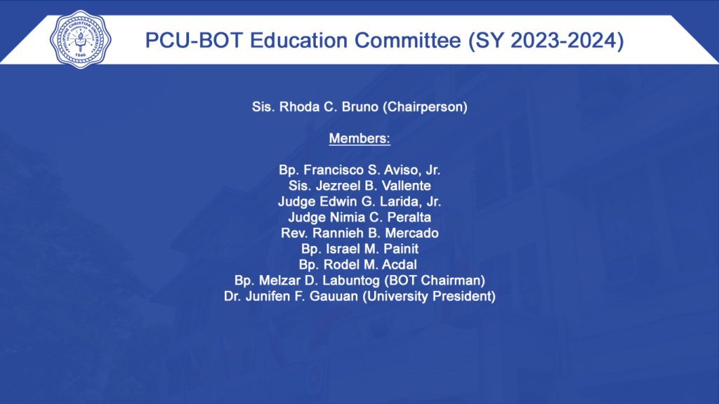 BOT - Education Committee SY 2023-2024