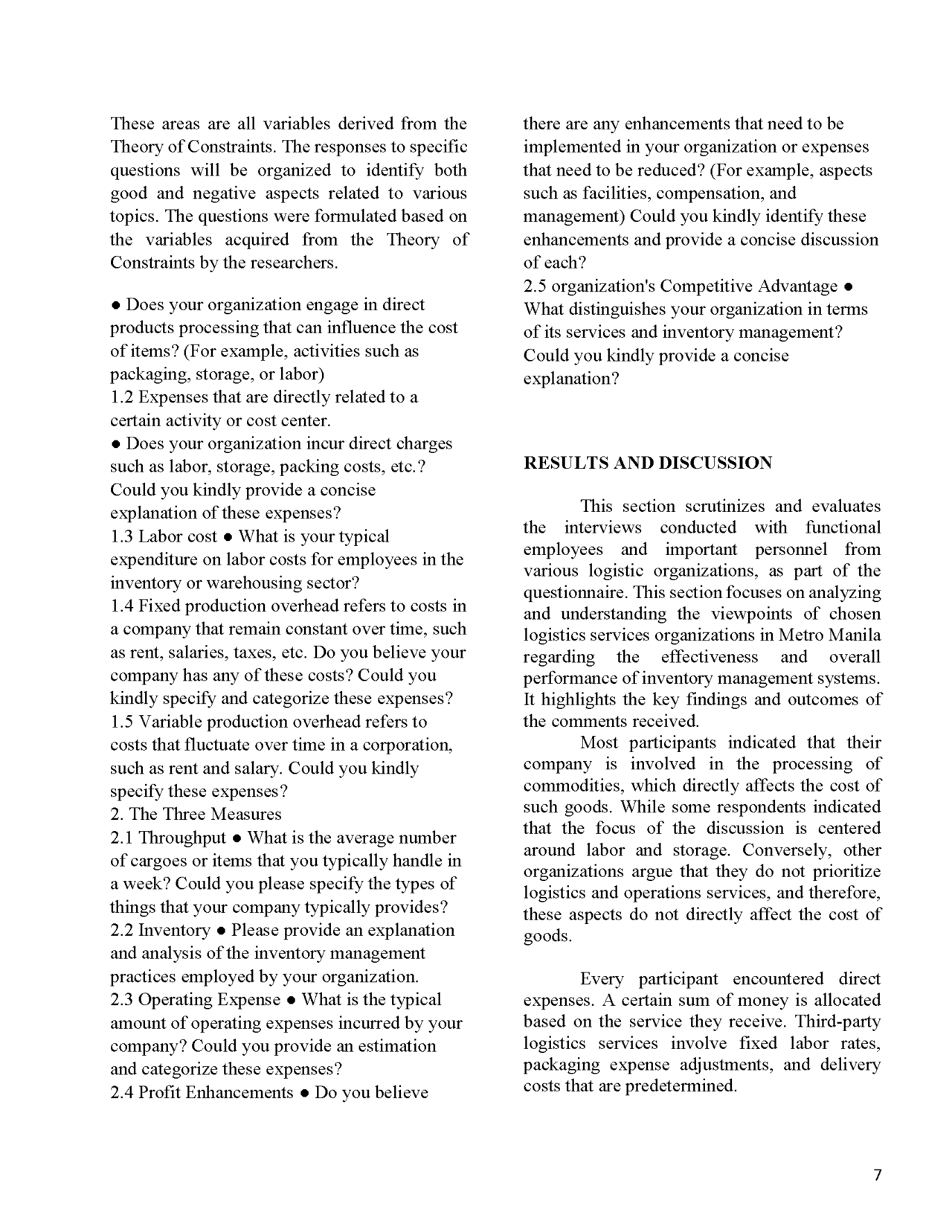 INVENTORY MANAGEMENT SYSTEM AND ITS OVERALL PERFORMANCE ON SELECTED ...