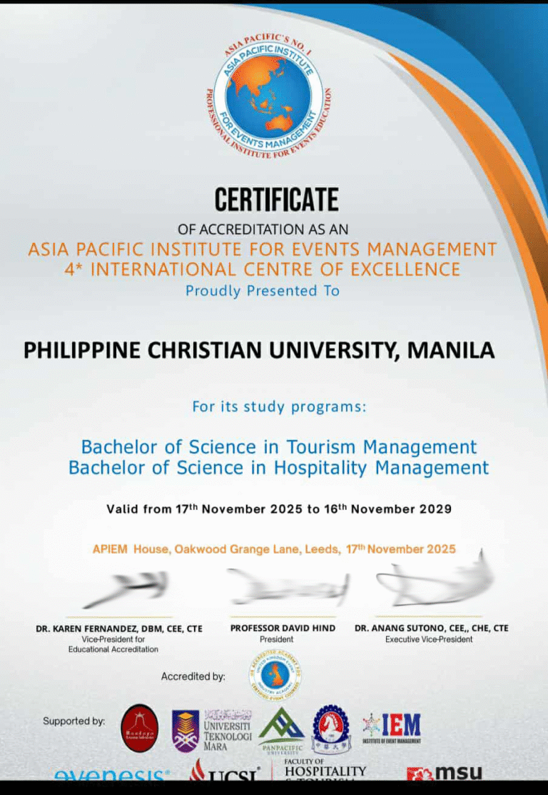 PCU Manila BSTM-BSHM